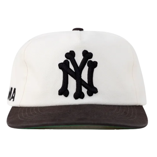 Boné Oma Design NY NY Bones Hat "Cookie & Cream" Creme/Marrom