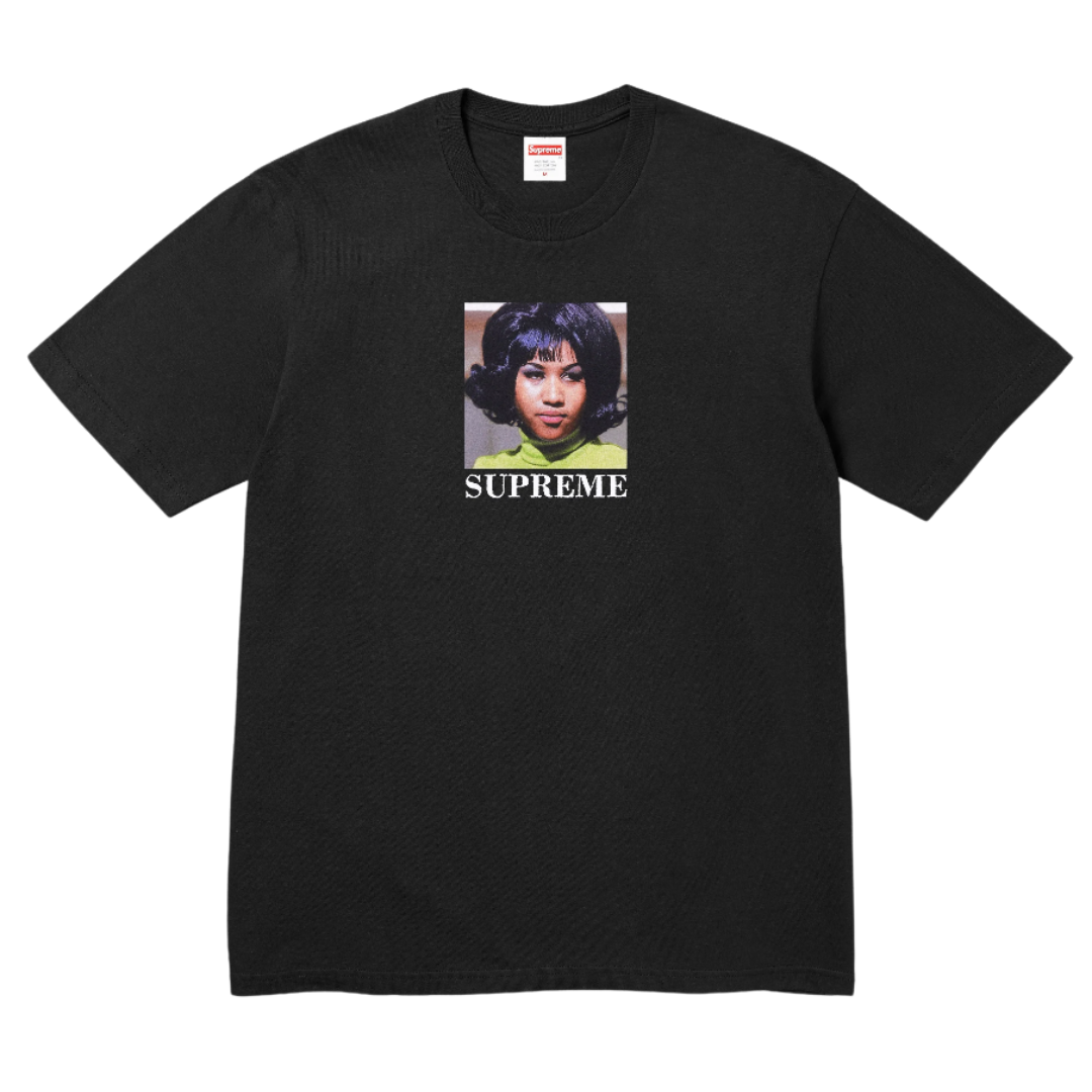 Camiseta Supreme SS26 "Aretha" Preto