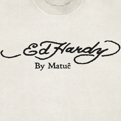 Camiseta Ed Hardy x Matue By Matue "Off-White" Branco