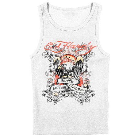 Regata Ed Hardy x Matue Death Before Dishonor Feminino "White" Branco