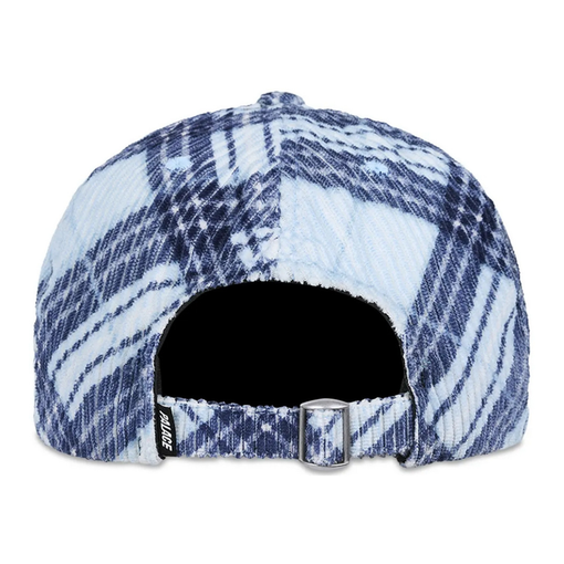 Boné Palace Corduroy 6-Panel "Blue Bias Check" Azul
