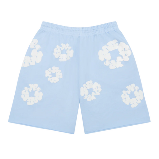 Shorts Denim Tears The Cotton Wreath Sweatshorts "Powder Blue" Azul
