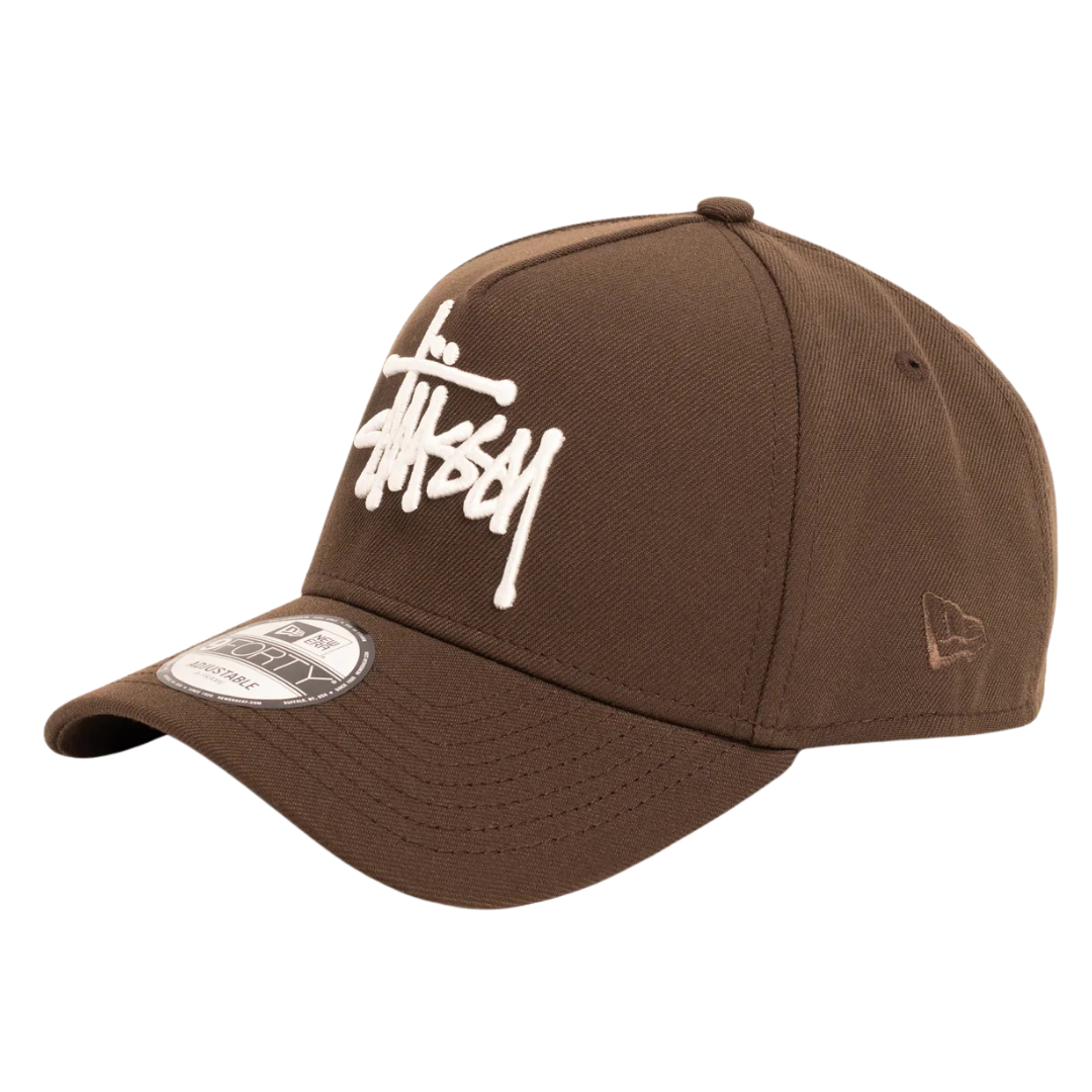 Boné Stussy New Era 9Forty Basic Snapback "Brown" Marrom