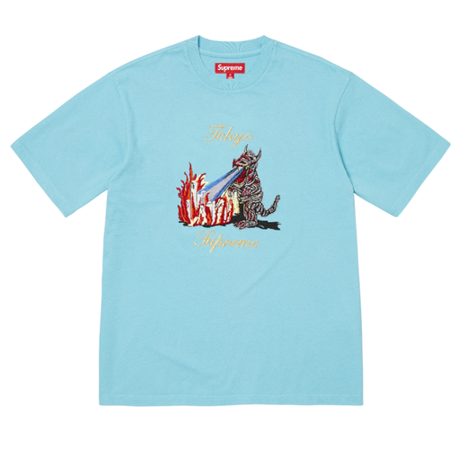 Camiseta Supreme SS26 "Monster S/S Top" Azul Claro