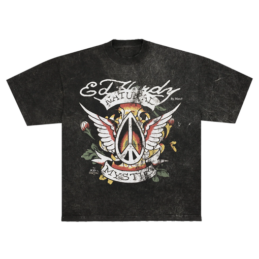 Camiseta Ed Hardy x Matue Natural Mystic "Grey" Cinza Estonado