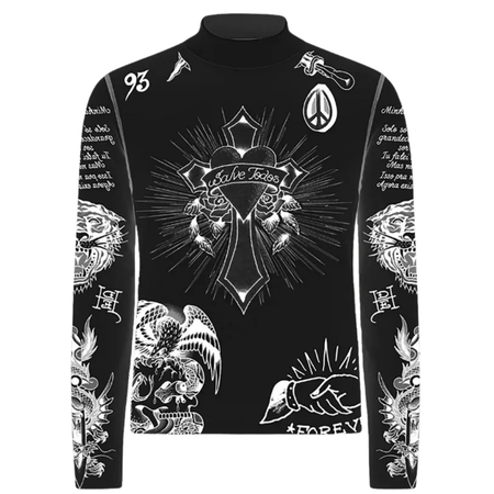 Tule Ed Hardy x Matue Tattoed Skin Masculino "Black" Preto