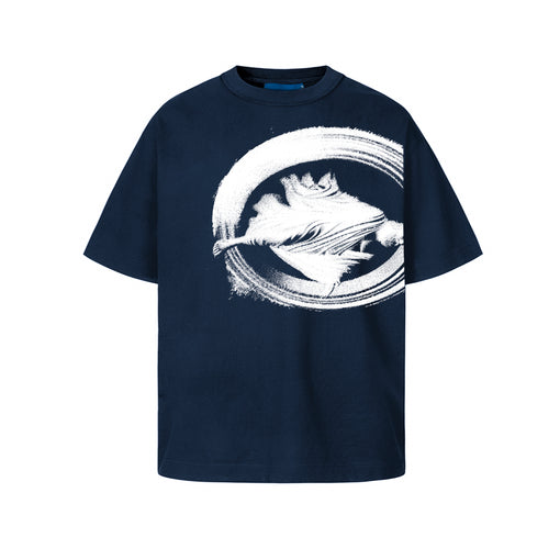 Camiseta Quadro Creations "Entrance Box" Azul Marinho