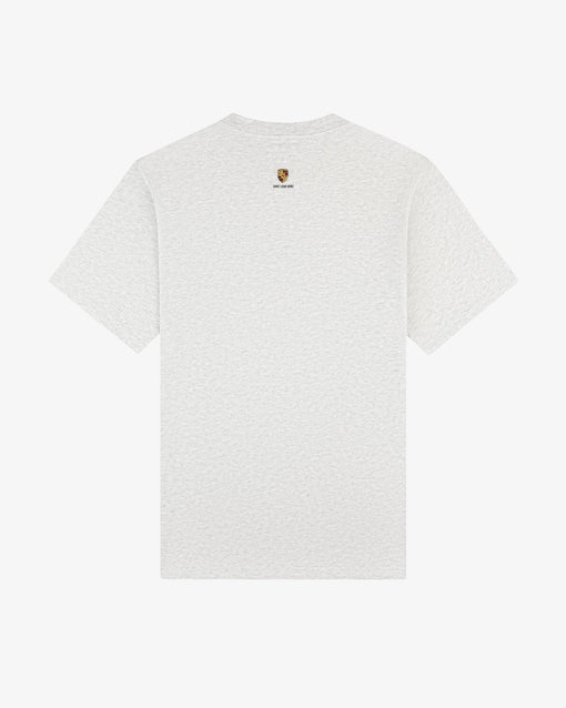 Camiseta Aimé Leon Dore x Porsche Racing "Silver Mix" Cinza