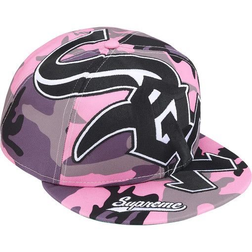 Boné Supreme Chicago White Sox Adjustable New Era FW25 "Camo Pink" Rosa