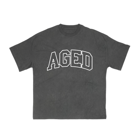 Camiseta Aged Archive "Classic Tee" Cinza/Branco