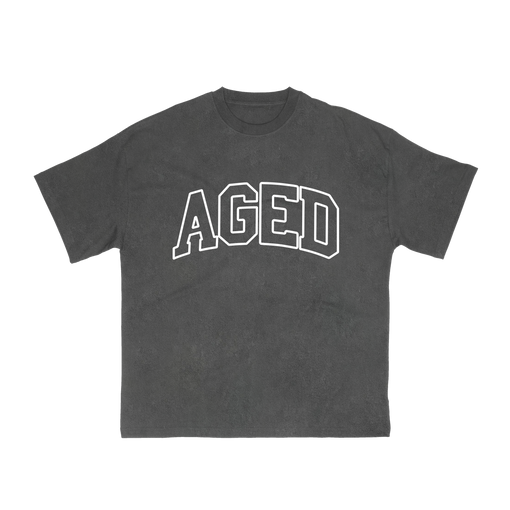 Camiseta Aged Archive "Classic Tee" Cinza/Branco