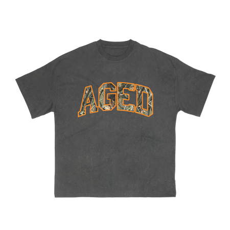 Camiseta Aged Archive "Logo Real Tree" Cinza