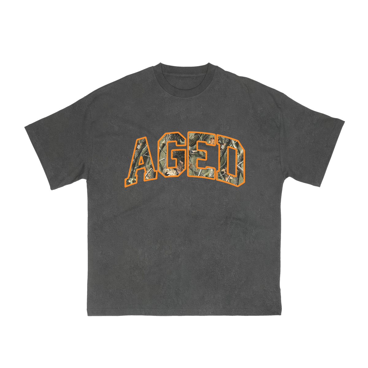 Camiseta Aged Archive "Logo Real Tree" Cinza