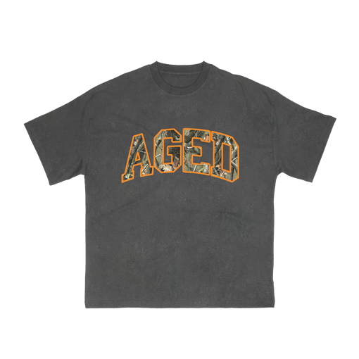 Camiseta Aged Archive "Logo Real Tree" Cinza