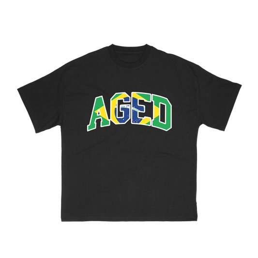 Camiseta Aged Archive "Logo Brasil" Preto 2400