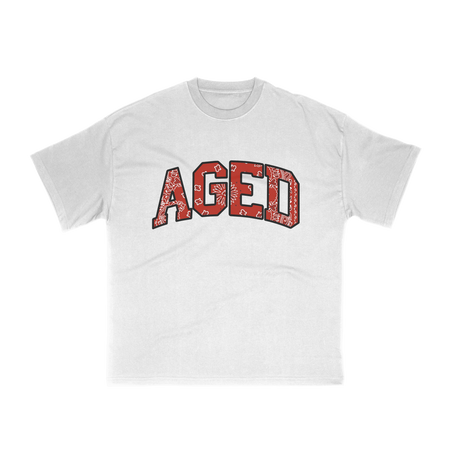 Camiseta Aged Archive "Logo Bandana" Off White