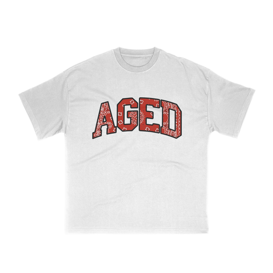 Camiseta Aged Archive "Logo Bandana" Off White 2400