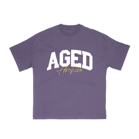 Camiseta Aged Archive "Logo" Roxo