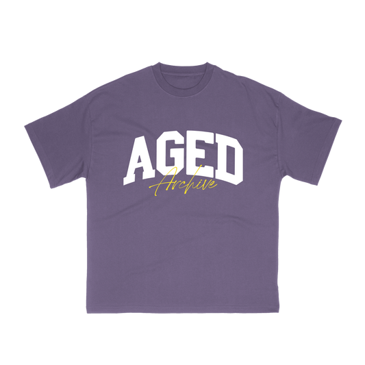 Camiseta Aged Archive "Signature" Lilás 2400