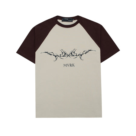 Camiseta Mvrk "Raglan" Marrom/Bege