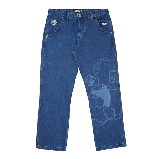 Calça Jeans "High x Popeye" Azul