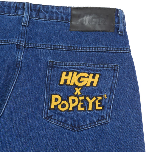 Calça Jeans "High x Popeye" Azul