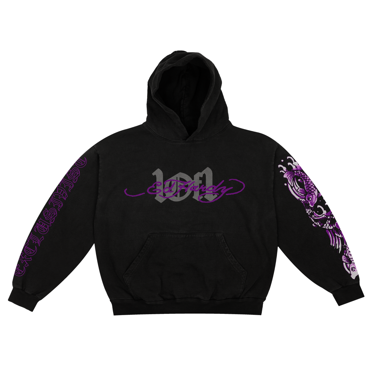 Moletom Exclusivist 1of1 x Ed Hardy Upstream Flow Preto