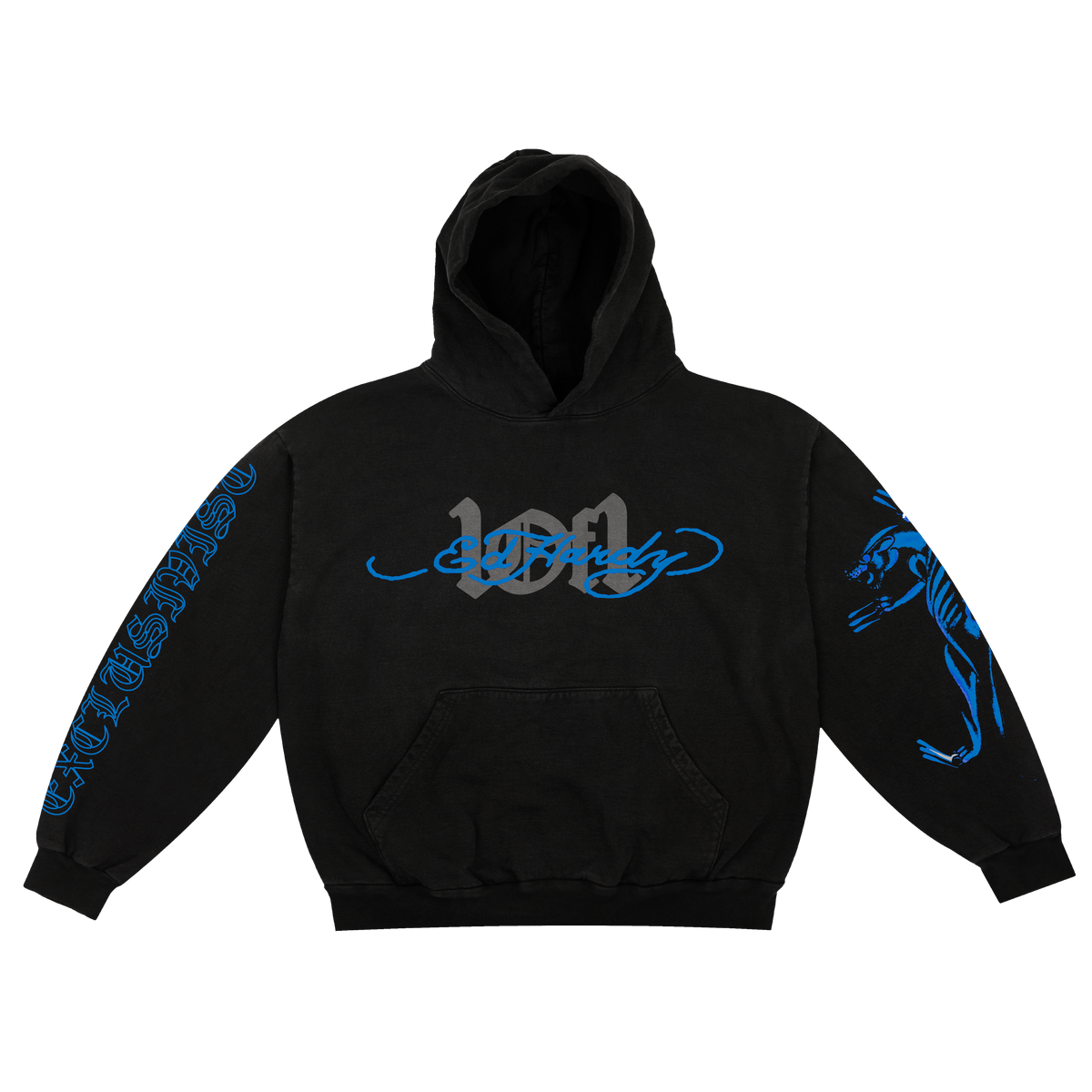 Moletom Exclusivist 1of1 x Ed Hardy Fearless Panther Preto