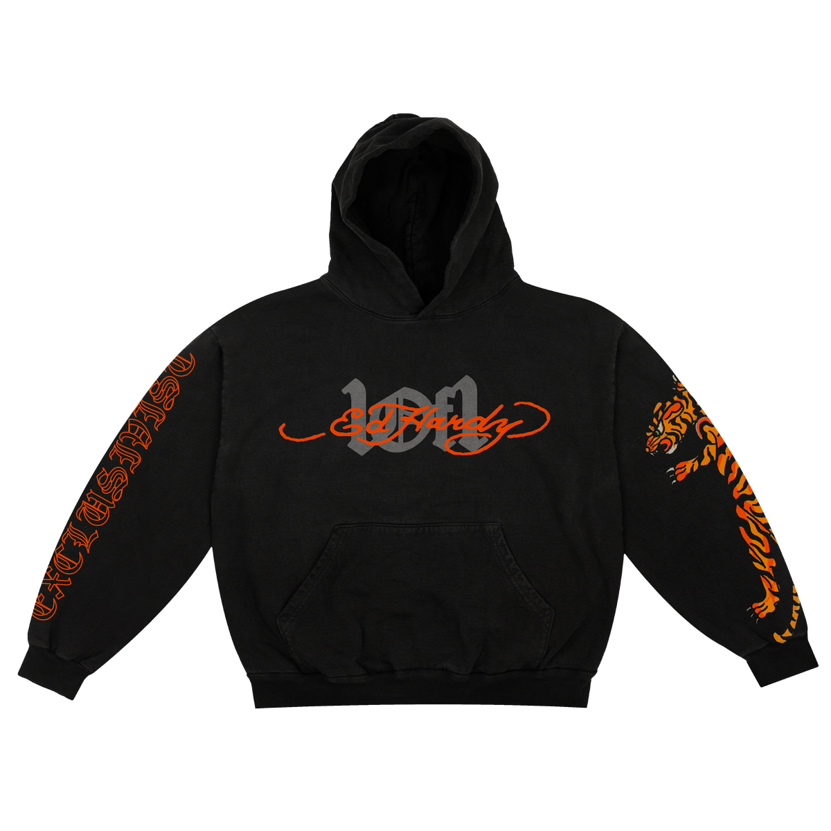 Moletom Exclusivist 1of1 x Ed Hardy Og Signature Tiger Preto