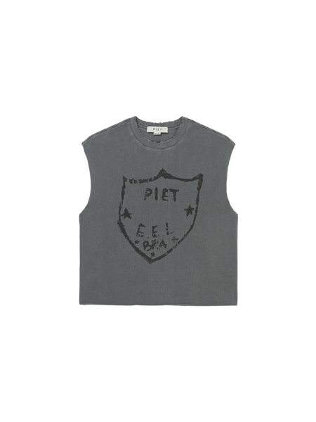 Tank Top Piet "Emblem Raw Edge Oversized" Estonado