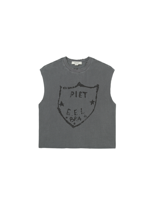 Tank Top Piet "Emblem Raw Edge Oversized" Estonado