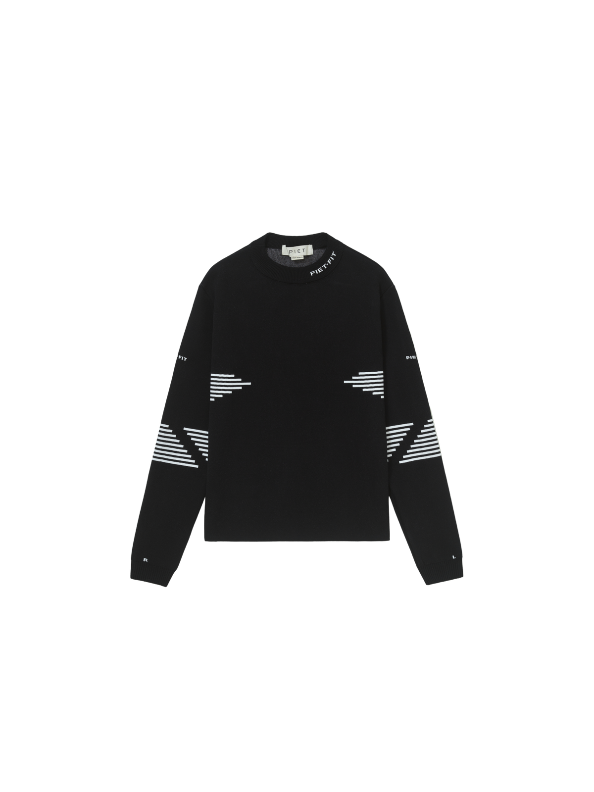 Longsleeve Piet "Fitted Sport Sweater" Preto