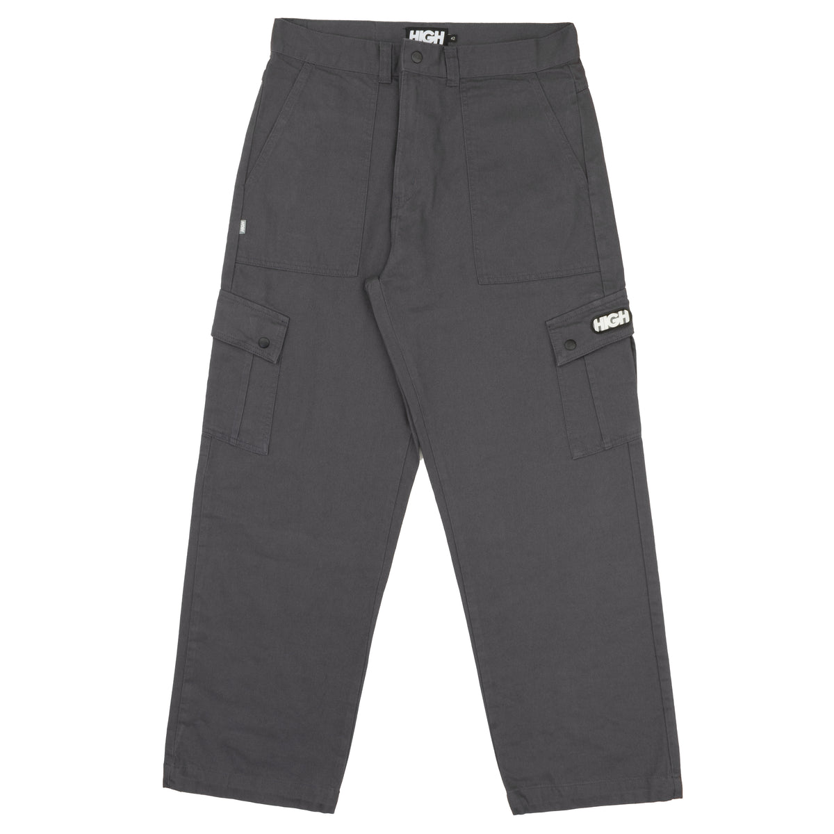 Calça Cargo High "Parachute" Cinza