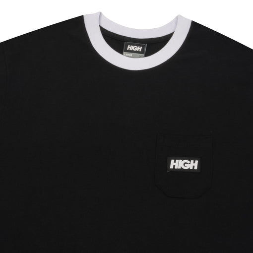 Camiseta High "Pocket Black White" Preto