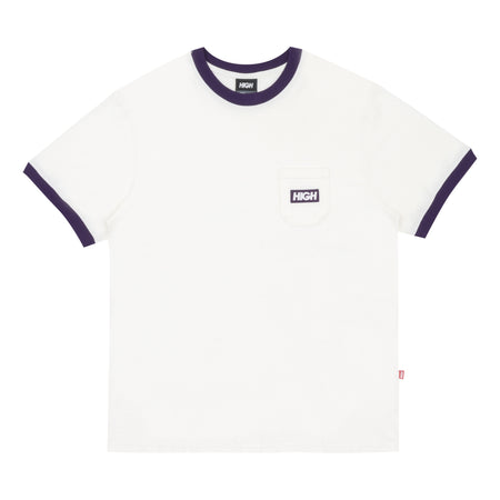 Camiseta High "Pocket White Purple" Branco