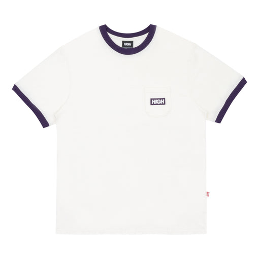 Camiseta High "Pocket White Purple" Branco