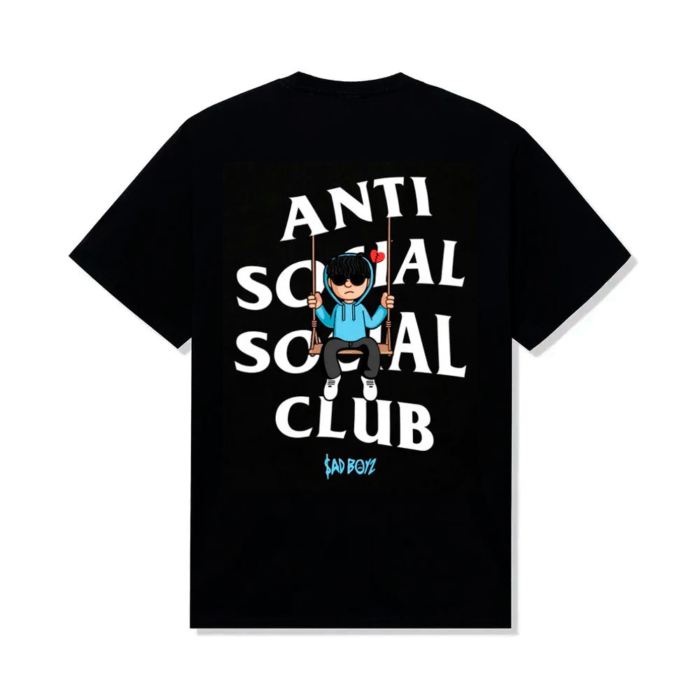 Camiseta ASSC Anti Social Social Club x Sadboyz "Swing" Preto