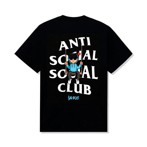 Camiseta ASSC Anti Social Social Club x Sadboyz "Swing" Preto