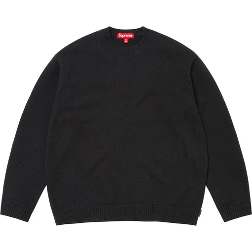 Suéter Supreme Angora Script FW25 "Black" Preto