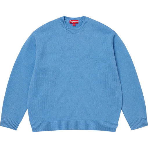 Suéter Supreme Angora Script FW25 "Light Blue" Azul Claro