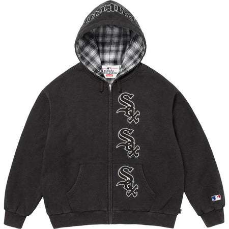 Moletom Supreme Chicago White Sox Zip Up Hooded Sweatshirt FW25 "Black" Preto