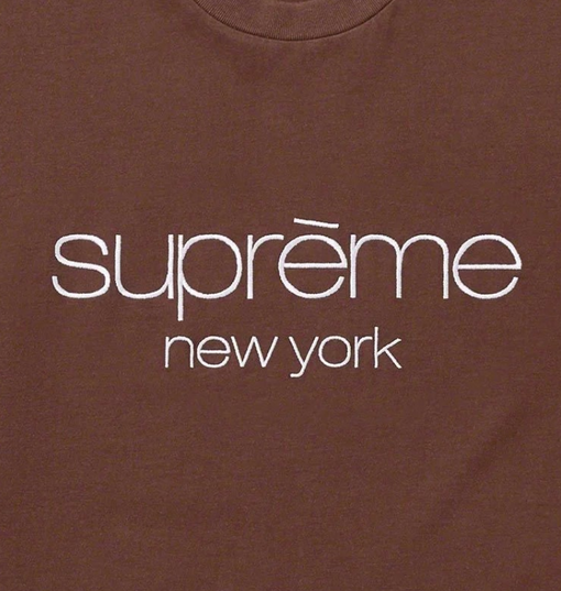 Camiseta Supreme Classic Logo S/S Top "Brown" Marrom
