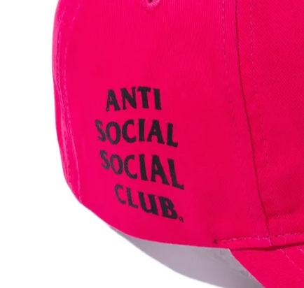 Boné ASSC Anti Social Social Club Mind Games "Pink" Rosa