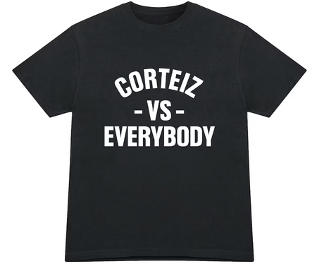 Camiseta Corteiz "Corteiz Vs Tee" Preto