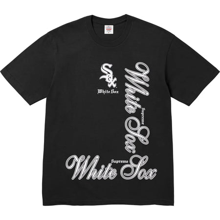 Camiseta Supreme x MLB Teams Chicago White Sox FW25 "Black" Preto
