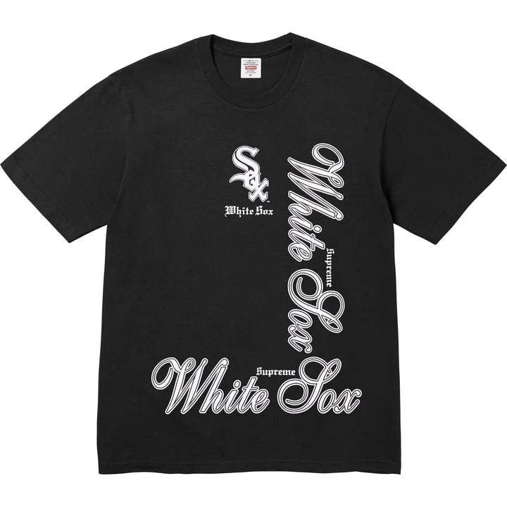 Camiseta Supreme x MLB Teams Chicago White Sox FW25 "Black" Preto