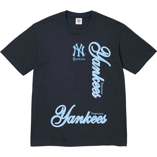 Camiseta Supreme x MLB Teams New York Yankess FW25 "Navy" Azul Marinho