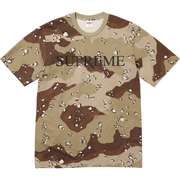 Camiseta Supreme Rx FW25 "Chocolate Chip Camo" Marrom