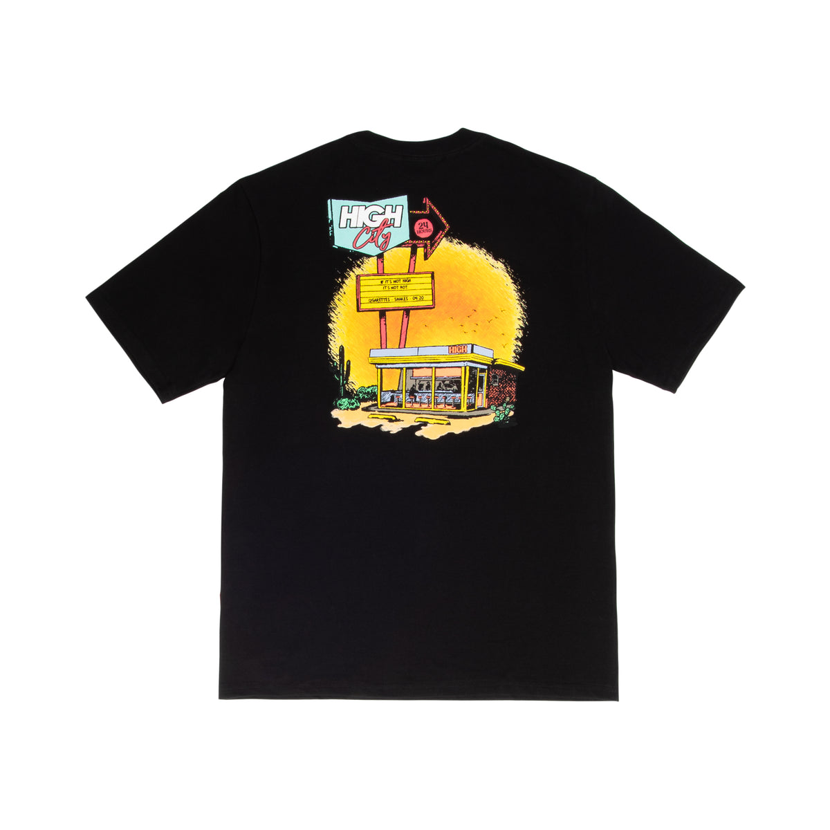 Camiseta High "Cafeteria" Preto