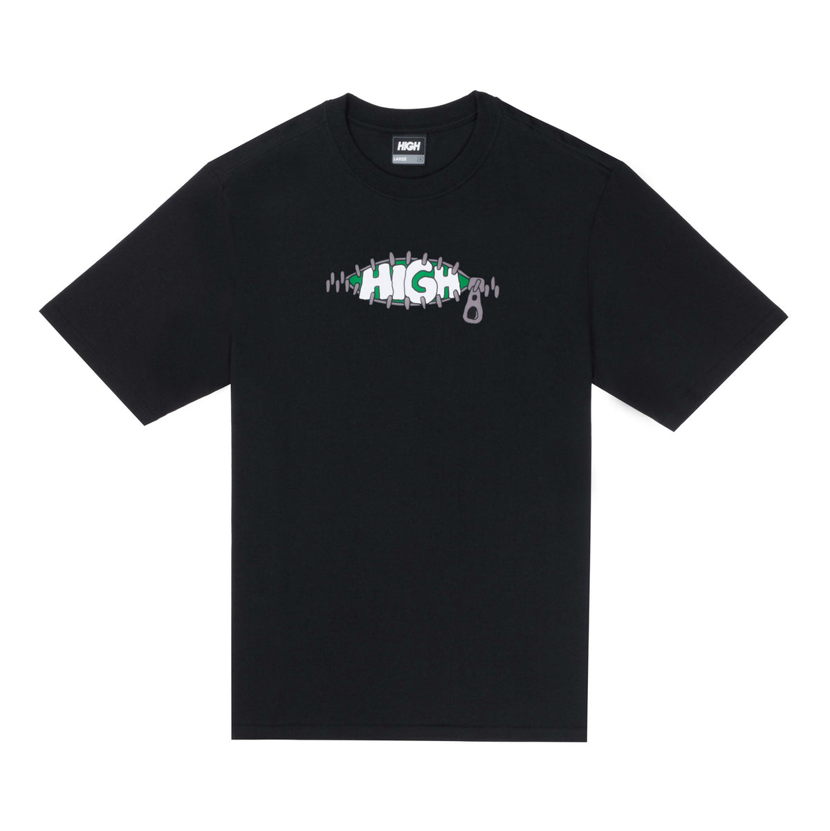 Camiseta High "Zipper" Preto